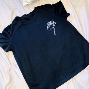 💎Romwe Rose Tshirt